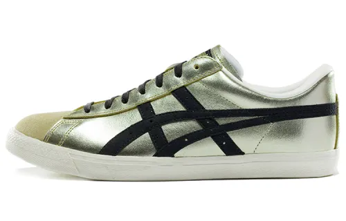 Onitsuka Tiger FabreFabre Comfortable Abrasion Resistant Balance Low top Skateboard Shoes Unisex Black Gold