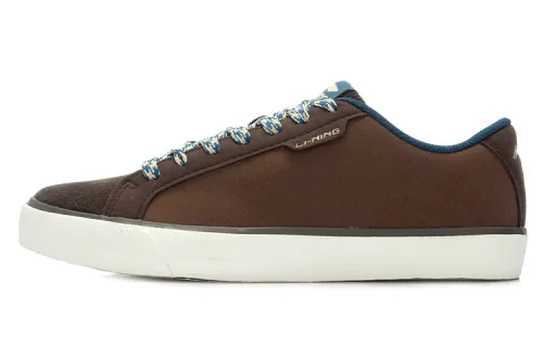 Li Ning Synthetic Leather Lightweight Balance Low top Skateboard Shoes Men's