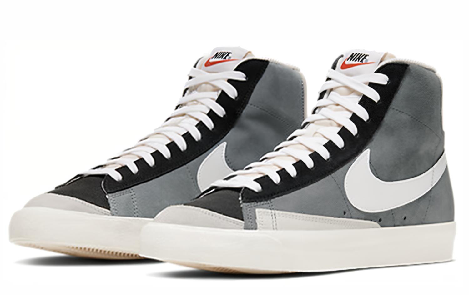 Мужские кеды Nike Blazer (темно-серые) — Тёмно-серый / чёрный — фото 2