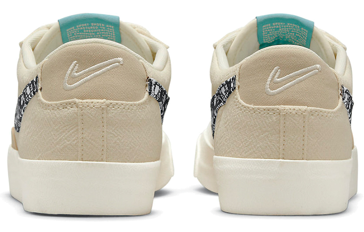 Мужские кеды Nike Blazer Paisley Swoosh (бежевые) — фото 5