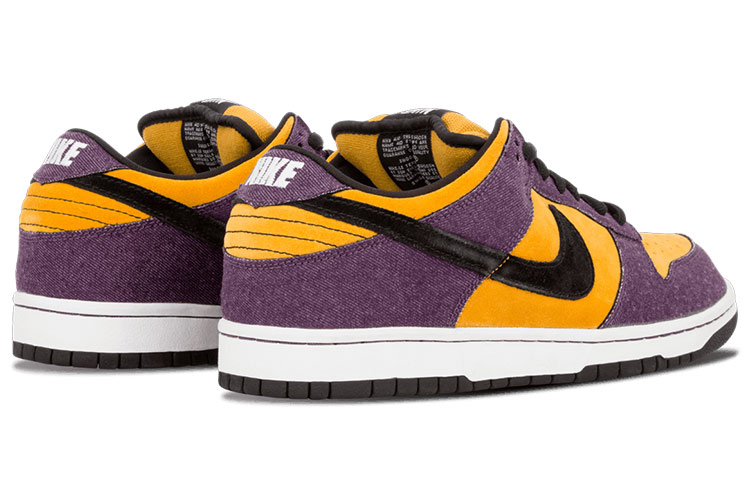 Мужские кеды Nike Dunk SB Goofy Boy (фиолетовый / желтый / черный) — Фиолетовый / жёлтый / чёрный — фото 4
