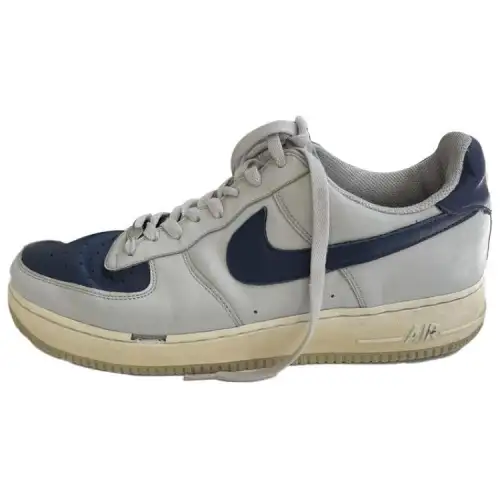 Nike Air Force 1 Slip Resistant Abrasion Resistant Low top Skateboard Shoes Unisex Blue