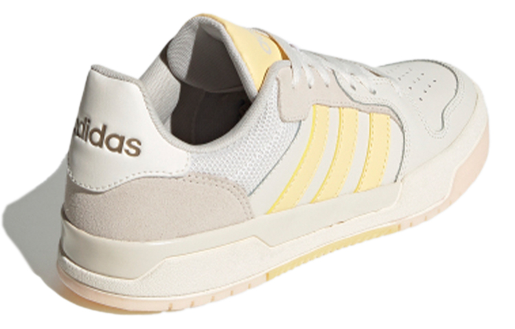 Женские кеды adidas neo Entrap (бело-желтые) — Белый / жёлтый — фото 4