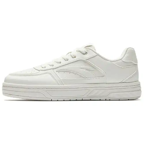 ANTA Hundred Rivers Skateboard Shoes Women's Low Top Ivory White