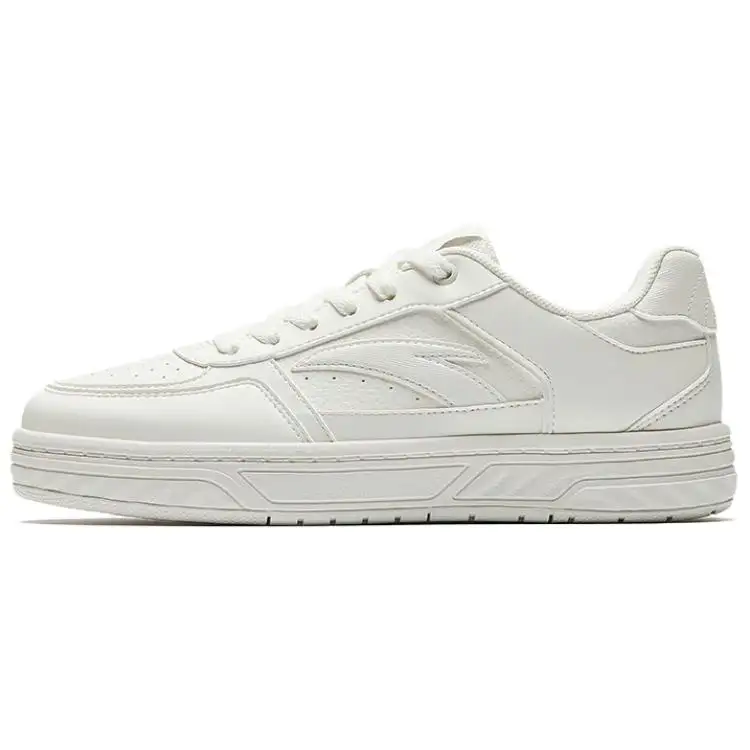 ANTA Hundred Rivers Skateboard Shoes Women's Low Top Ivory White