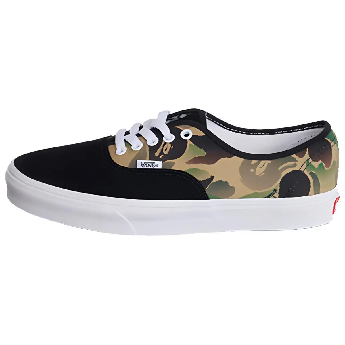 A BATHING APE x Vans Authentic Cushioning Abrasion Resistant Lightweight Low top Skateboard Shoes Unisex