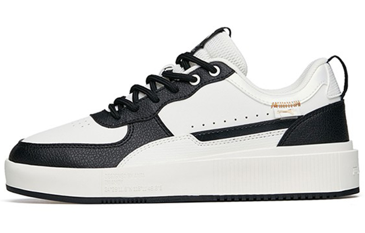 Anta Milk Cap Textile, Synthetic Leather Comfortable Slip Resistant Cushioning Abrasion Resistant Low top