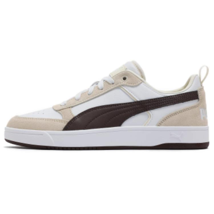 PUMA DRIBBLE Low top Skateboard Shoes Unisex White Brown