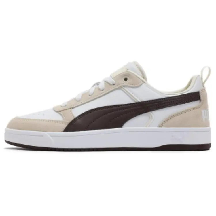 PUMA DRIBBLE Low top Skateboard Shoes Unisex White Brown