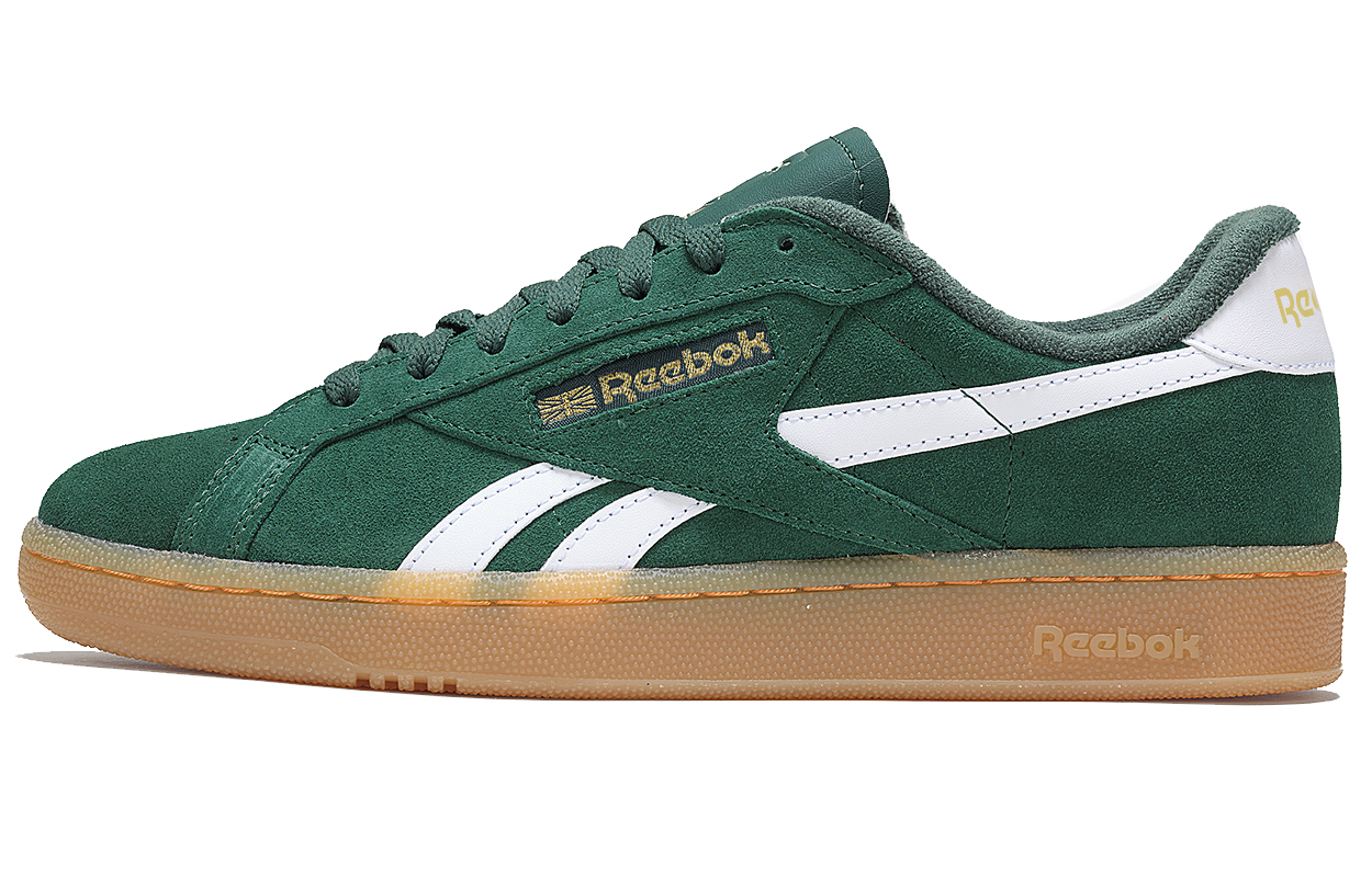 Кроссовки Reebok Reebok CLUB C GROUNDS UK (зелено-бело-желто-коричневые)