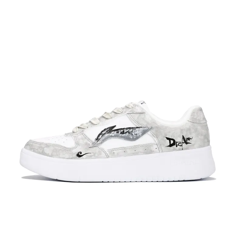 Li Ning Floating Boat A Hundred Faces In One Dream, Elegant Creation Synthetic Leather Low top Skateboard Shoes Men's