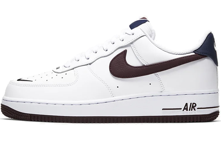 Мужские кроссовки Nike Air Force 1 07 LV8 (бело-коричневые) — 栗色 — фото 1
