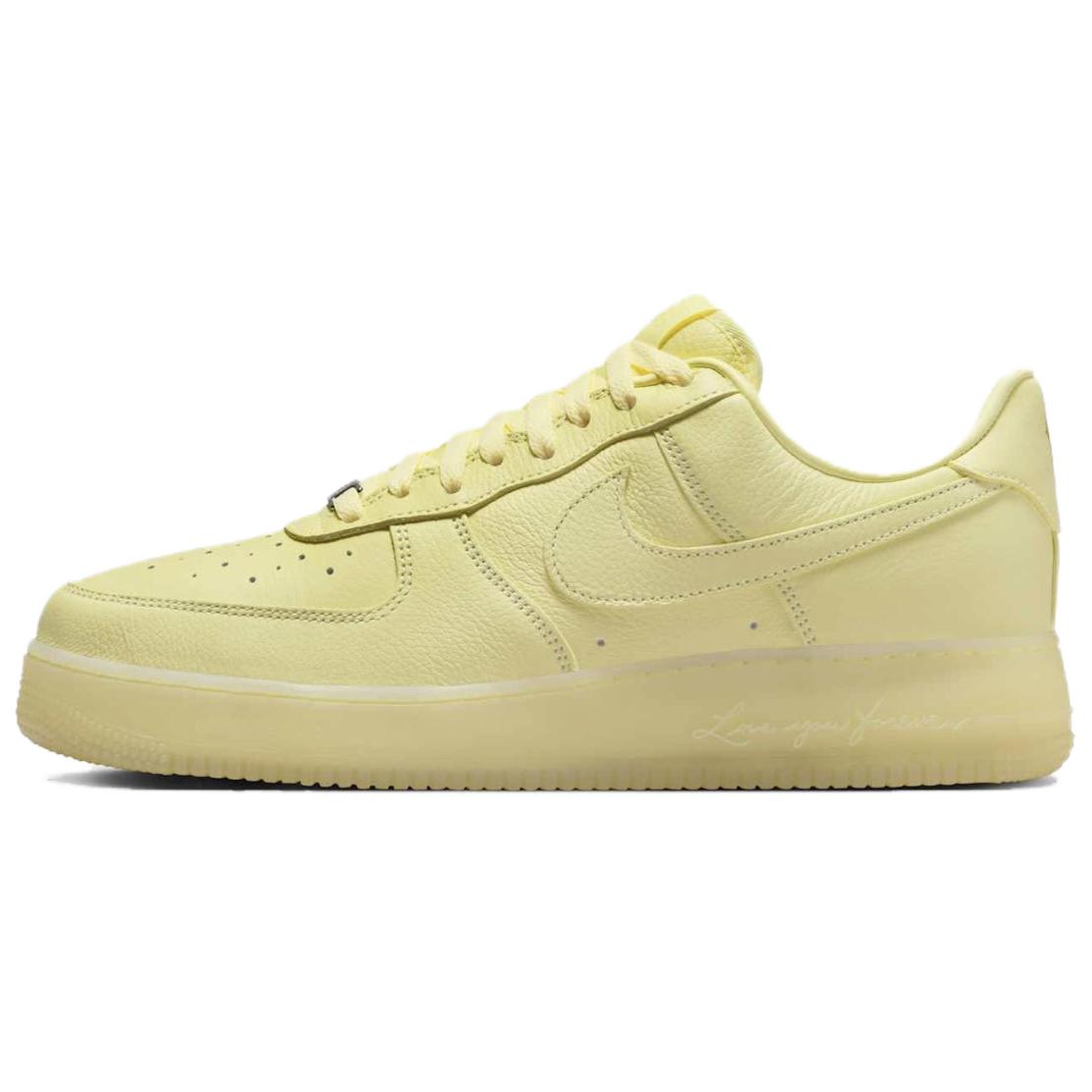 Кроссовки NOCTA x Nike Air Force 1 Love You Forever (желтые)