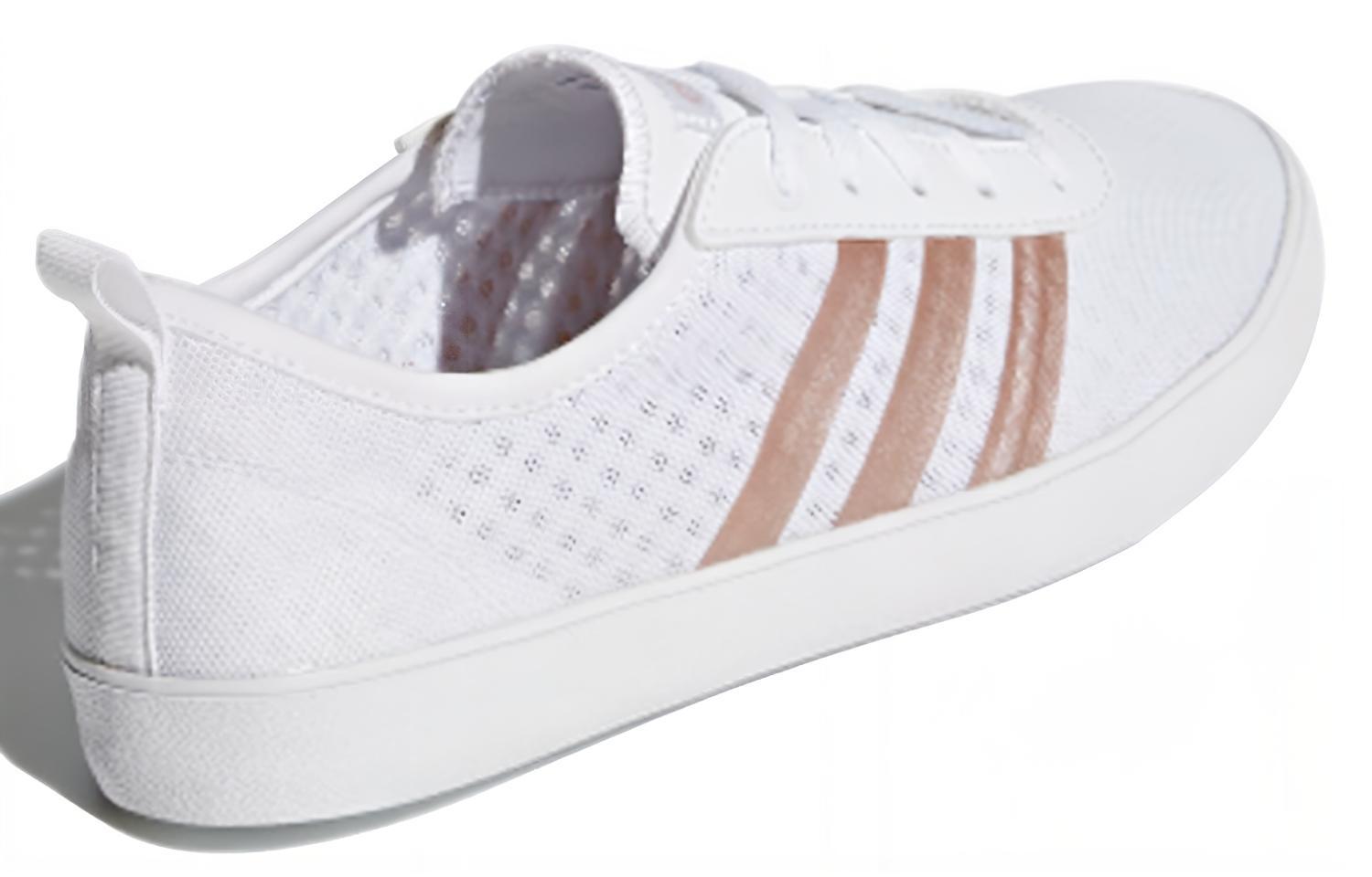 Женские кеды adidas neo EASY VULC 2 (бело-золотые) — фото 3
