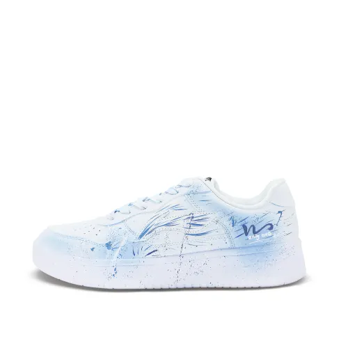 Li Ning Floating Boat Slip Resistant Abrasion Resistant Balance Low top Skateboard Shoes Men's Sky Blue