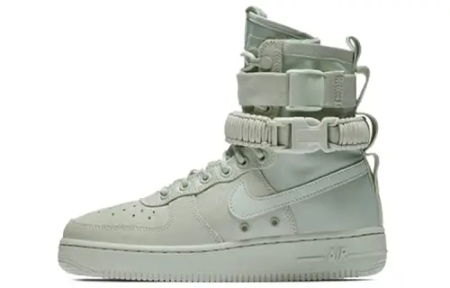 Nike Air Force 1 Air Force 1 OG model lightweight wrapping high-top sneakers women's light silver