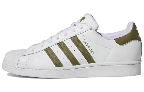 Adidas Superstar 'White Focus Olive'