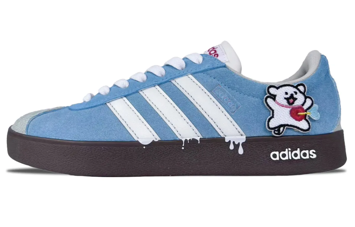 Adidas VL COURT 2.0 Abrasion Resistant Lightweight Wear resistant And Lightweight Low top Skateboard Shoes Unisex