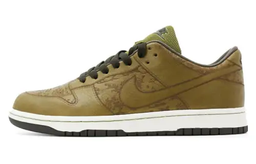 Nike Dunk Abrasion Resistant, Lightweight, And Breathable Low top Skateboard Shoes Men's Olive Green