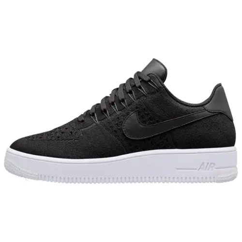 Nike Air Force 1 Comfortable Abrasion Resistant Breathable Low top Skateboard Shoes Men's Black