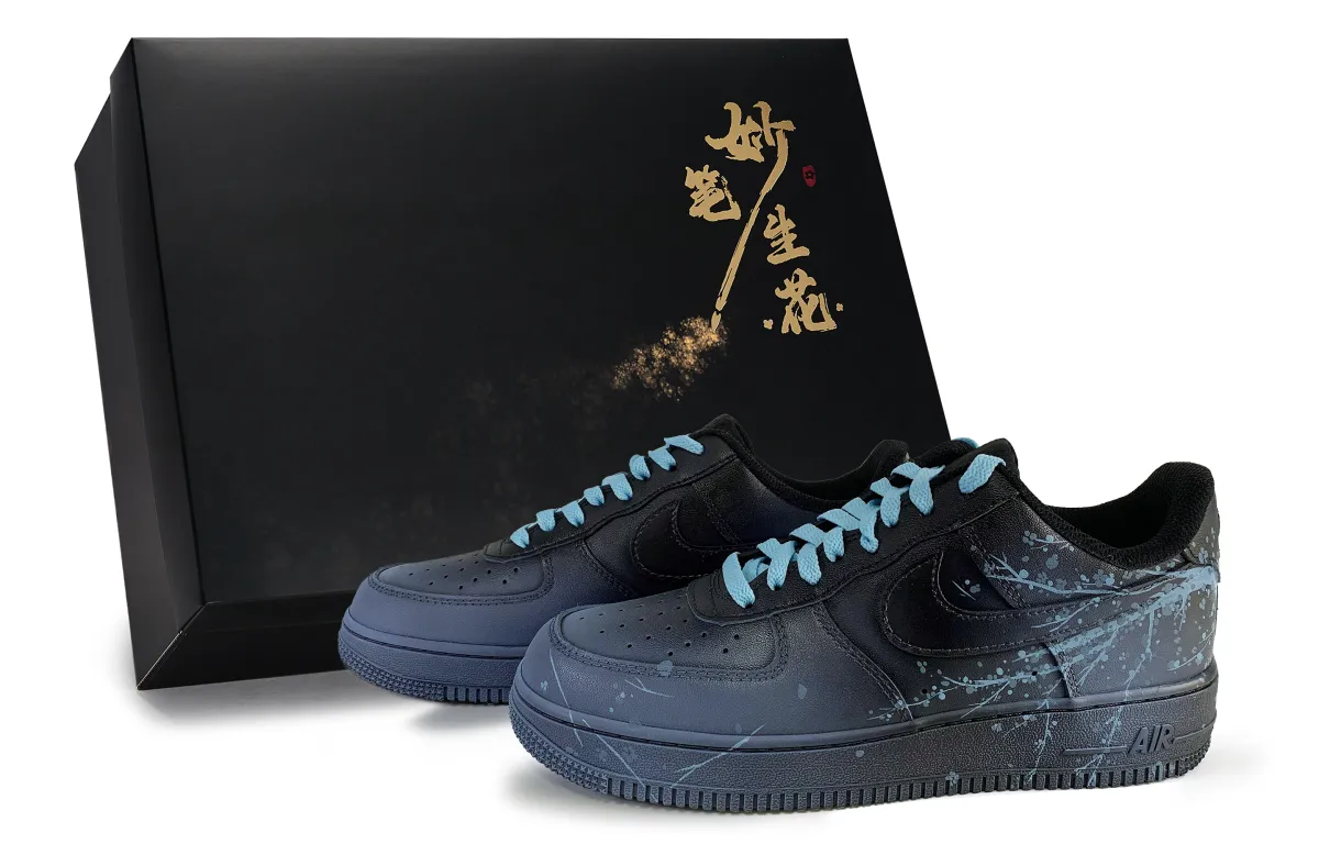 Nike Air Force 1 Skateboard Shoes Unisex Low Top Blue