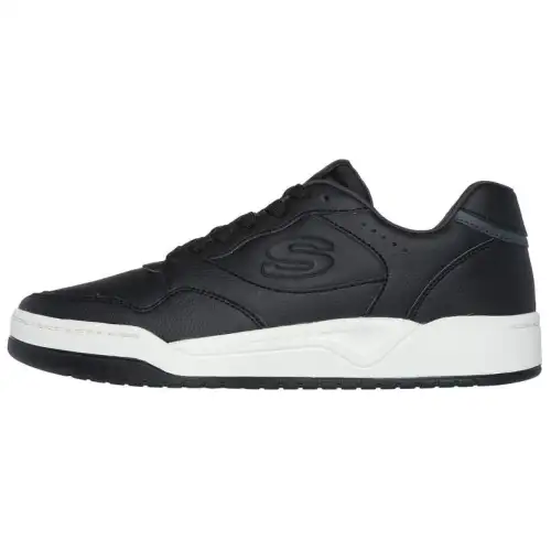 Skechers Lightweight Low top Skateboard Shoes Men's Black White