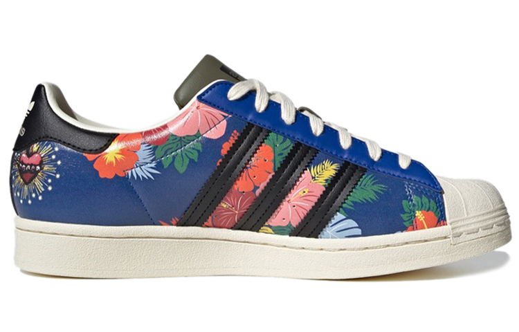 Кроссовки adidas originals SUPERSTAR (красно-черно-синие) — Красный / чёрный / синий — фото 2
