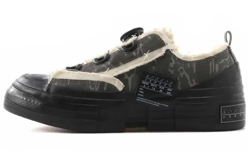 XVESSEL x XVESSEL Yamamoto Low top Skateboard Shoes Unisex Black Brown
