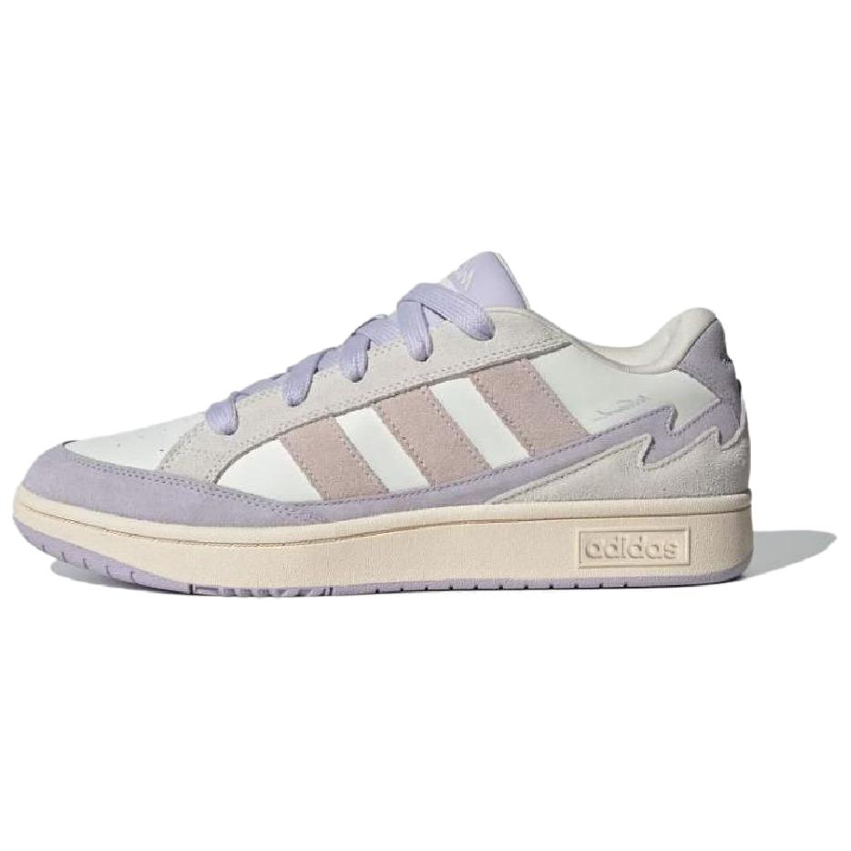 Adidas WCARD ADV Slip Resistant Abrasion Resistant Low top Skateboard Shoes Women's White Gray Purple