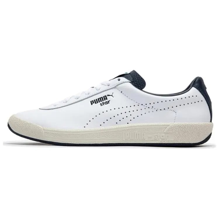 PUMA Star OG Abrasion Resistant Low top Skateboard Shoes Unisex White Blue