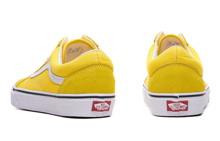 Кеды Vans Old Skool (оранжево-белые) — фото 3