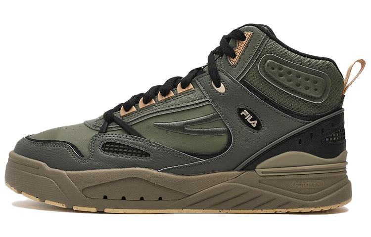 Мужские кеды Fila SLAM Mid (темно-зеленые)