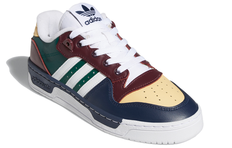 Женские кеды adidas originals Rivalry (зелено-коричнево-синие) — фото 3