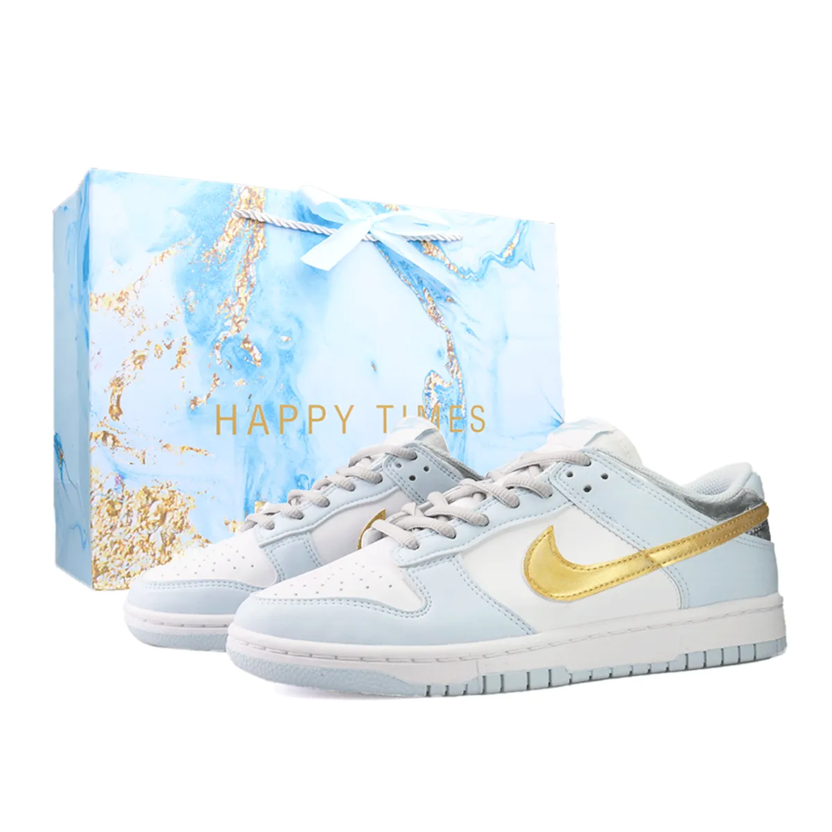 Nike Dunk Frozen Shopping Bag Slip Resistant Abrasion Resistant Low top Skateboard Shoes Unisex Blue