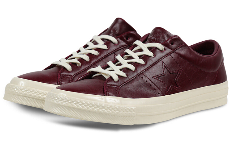 Кеды Converse One Star 74 (темно-красные) — фото 3