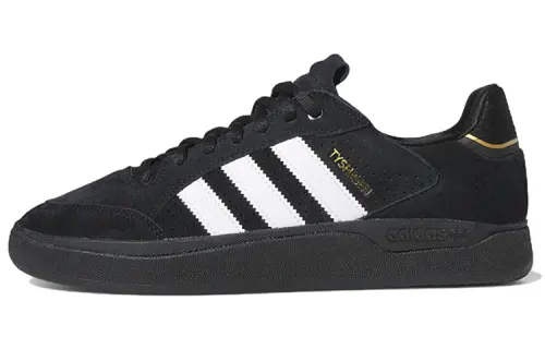 Adidas Tyshawn Low 'Black White Gold Suede'