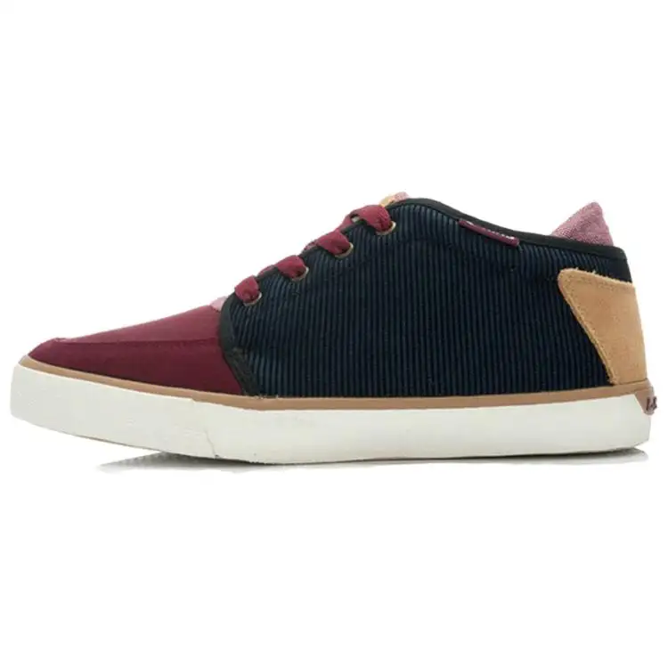 Li Ning Comfortable Coverage Slip Resistant Low top Skateboard Shoes Men's Dark Blue