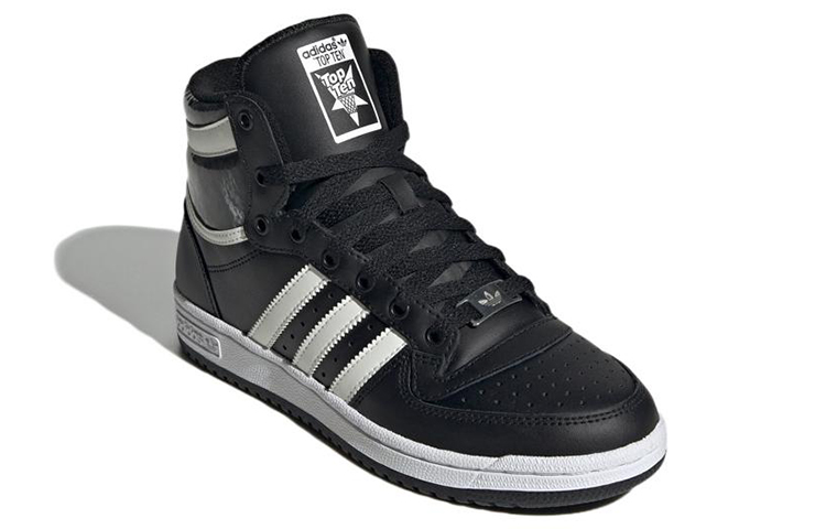 Женские кеды adidas originals Top ten Rb (черно-белые) — фото 3