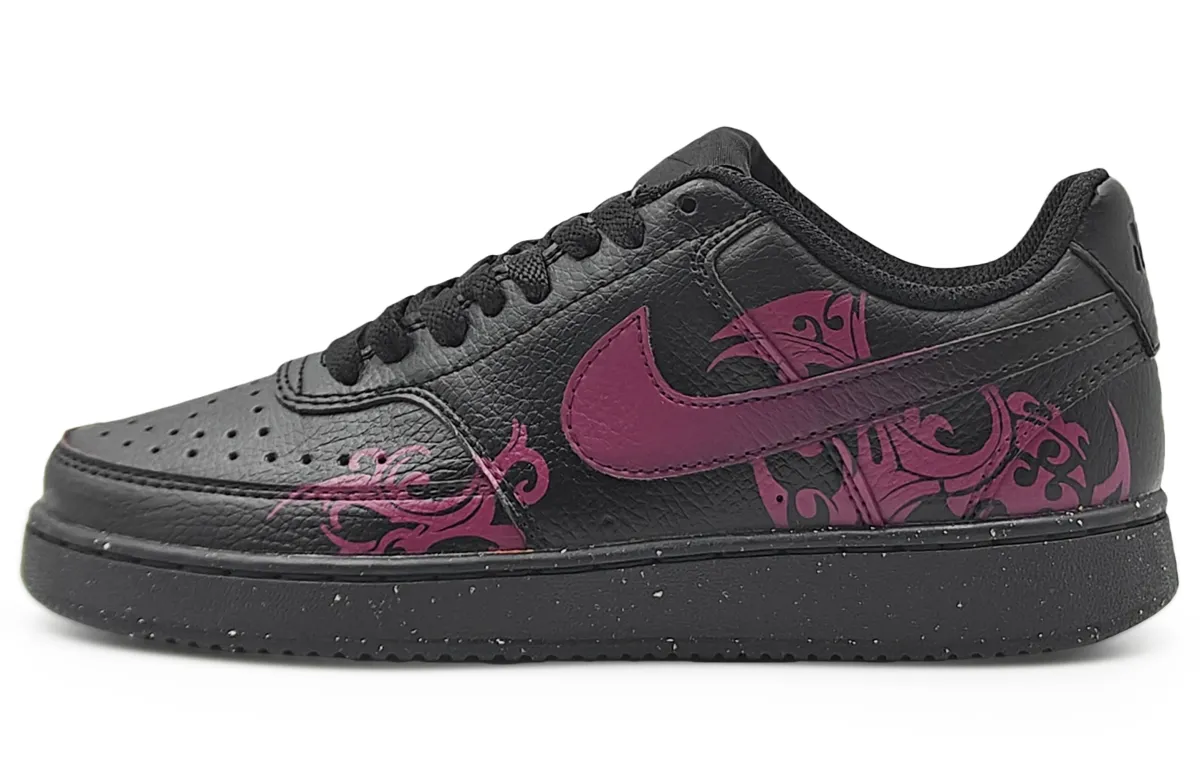 Nike Court Vision Low Abrasion Resistant Low top Skateboard Shoes Unisex Fuchsia
