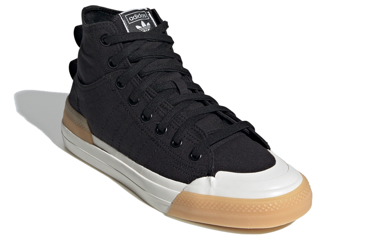 Кеды adidas originals Nizza Hi DL Hi Dl (черно-белые) — Чёрный / белый — фото 3