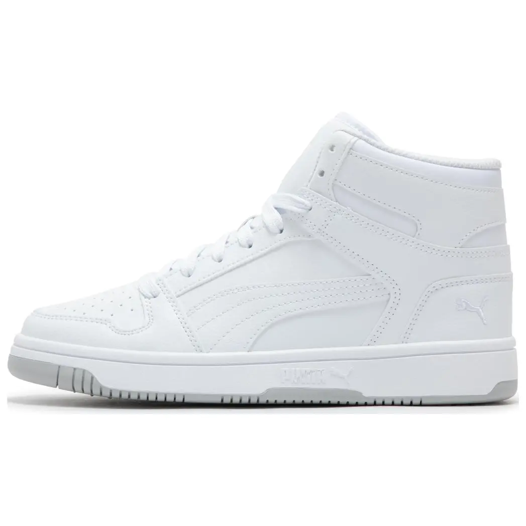 PUMA Rebound Layup Lightweight High top Skateboard Shoes Unisex White