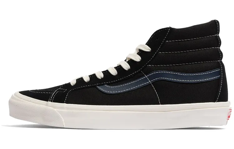 Sk8 Vans-Hi Lx Suede Canvas 'Black Dress Blue'