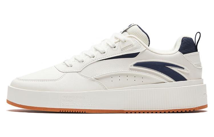 Anta Milk Cap 2 Slip Resistant Abrasion Resistant Low top Skateboard Shoes Men's White Blue