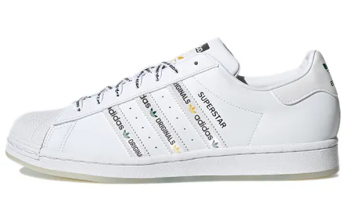 Adidas Superstar 'Logo Stripes - White Bright Green'