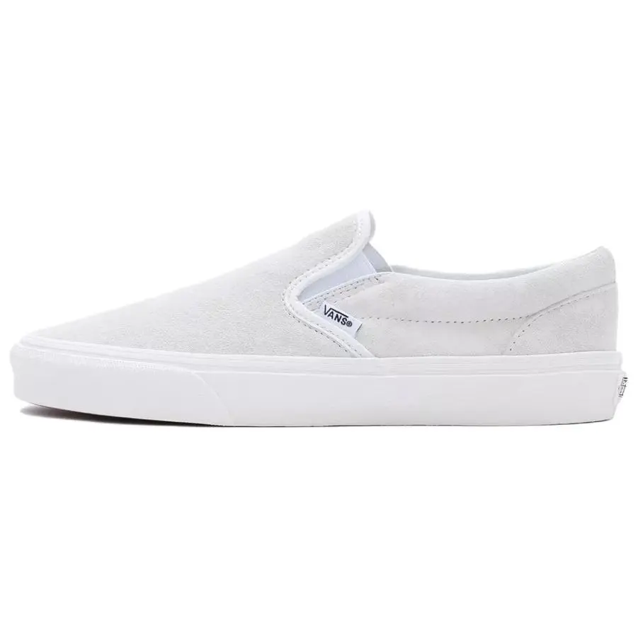 Vans Slip on Abrasion Resistant Low top Skateboard Shoes Unisex White