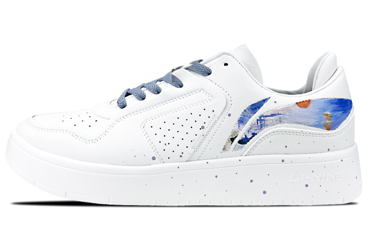 Li Ning Street Player Low top Skateboard Shoes Women's White Purple