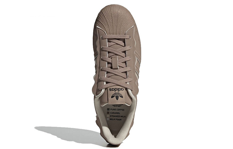 Женские кеды adidas originals SUPERSTAR (светло-серыйкоричневый) — фото 4