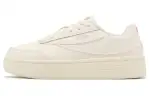 FILA Court OG LUX Abrasion Resistant Height Increasing Low top Skateboard Shoes Women's Beige