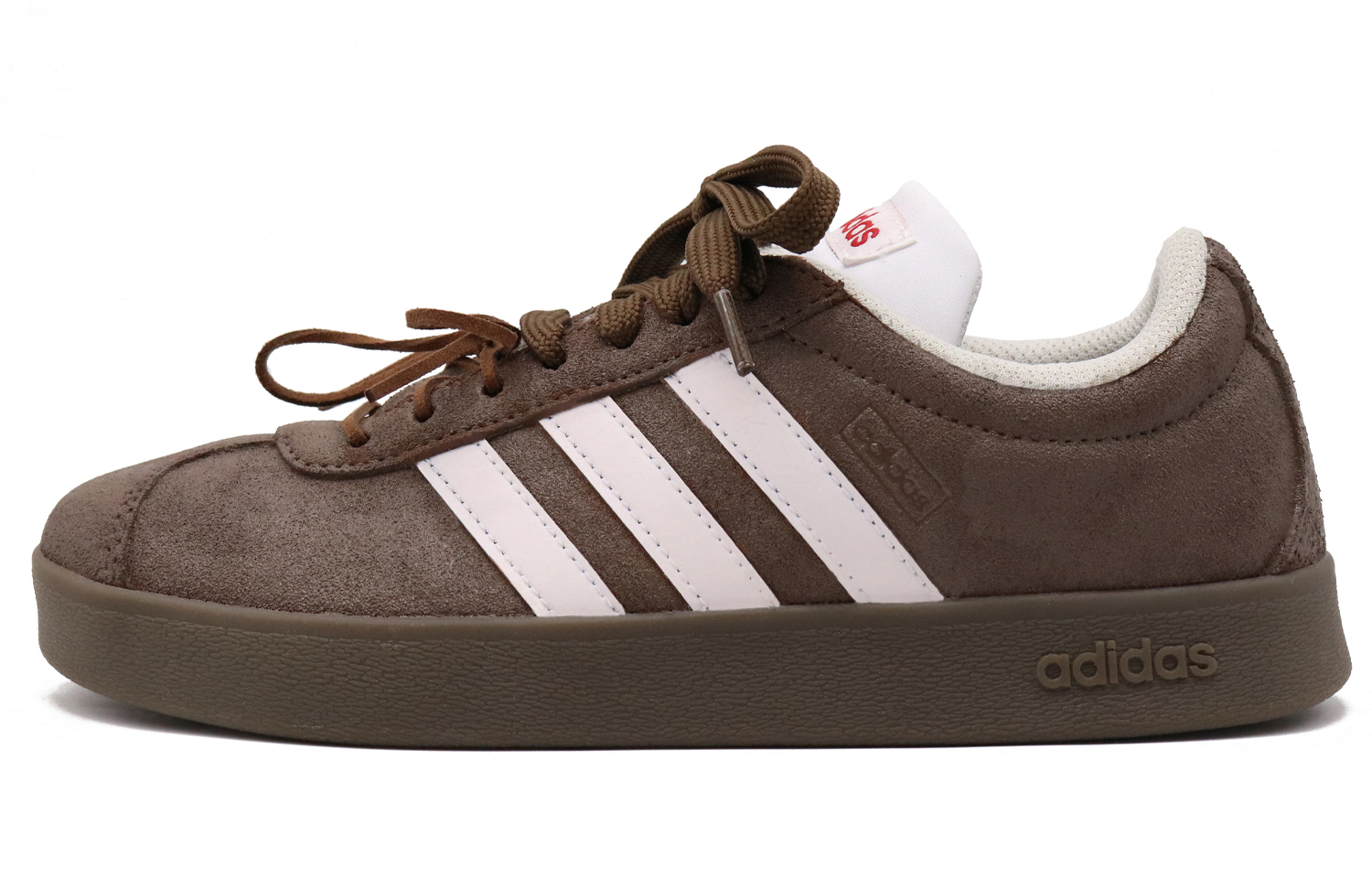 Adidas NEO Slip Resistant, Abrasion Resistant, Breathable Low top Skateboard Shoes Unisex Brown White