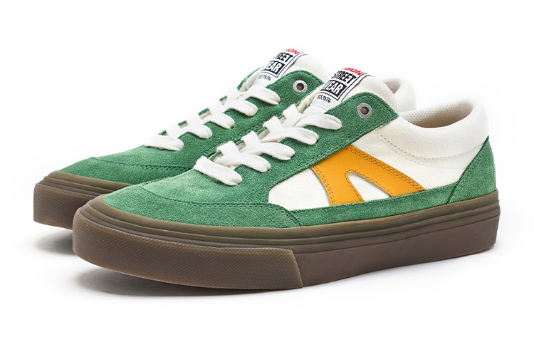 Vision Street Wear Stick Low top Skateboard Shoes Unisex Light Gray Green Ginger Yellow Multicolor